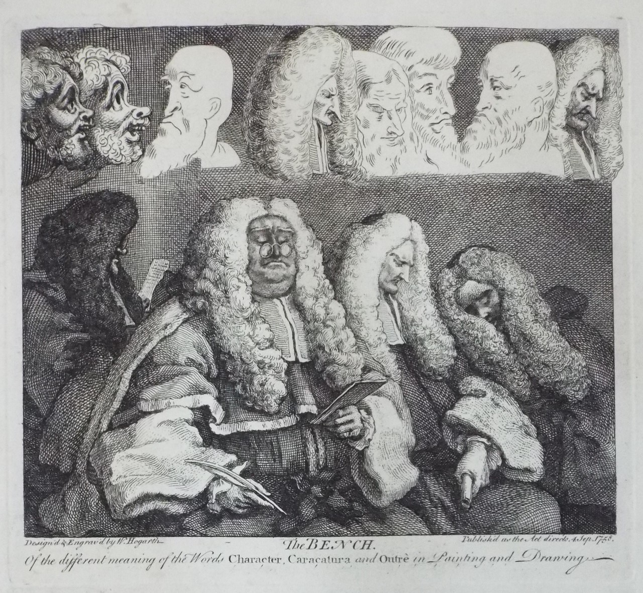 Print - The Bench - Hogarth